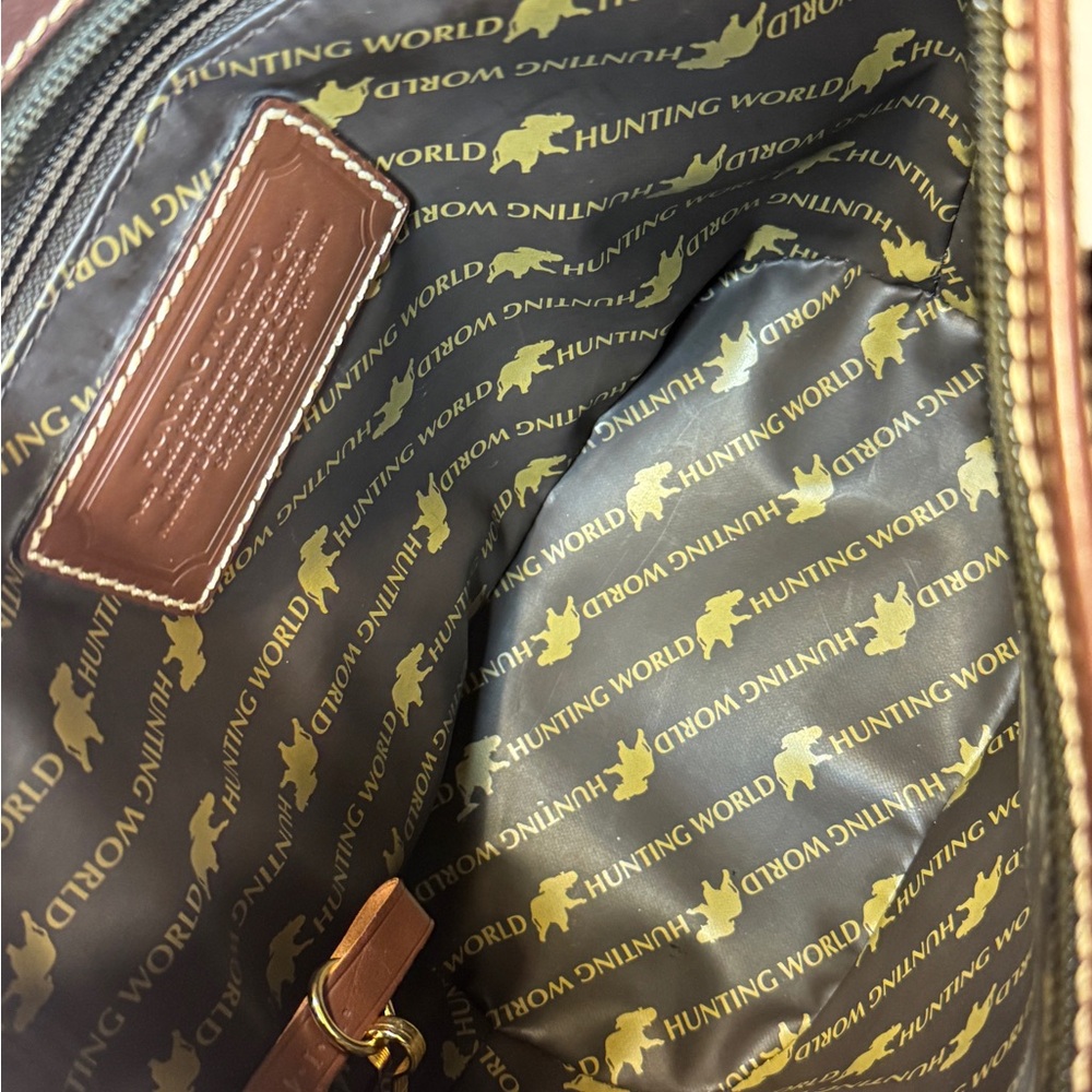 Hunting world Olive and Chocolate Tote - Picture 7 of 15